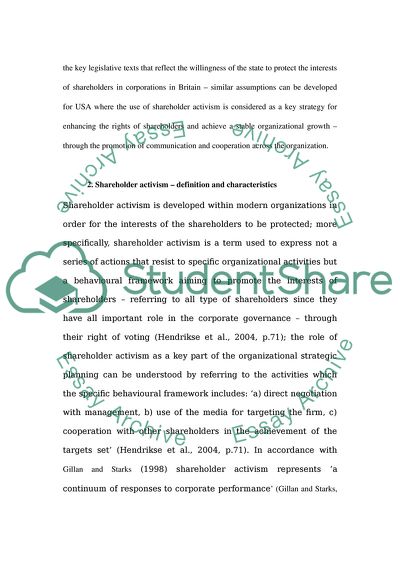 The improvement of Governance