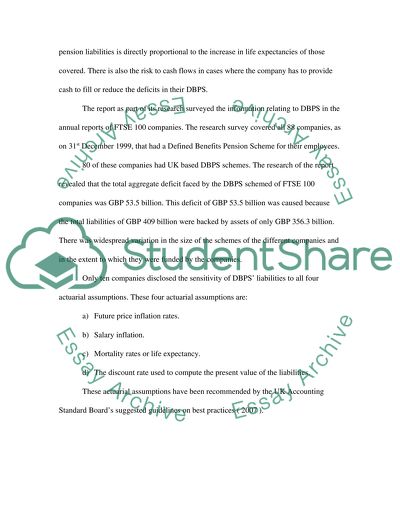 Increase or Decrease in the Service Costs or Contributions