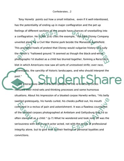 Confederates in the Attic Book Analysis