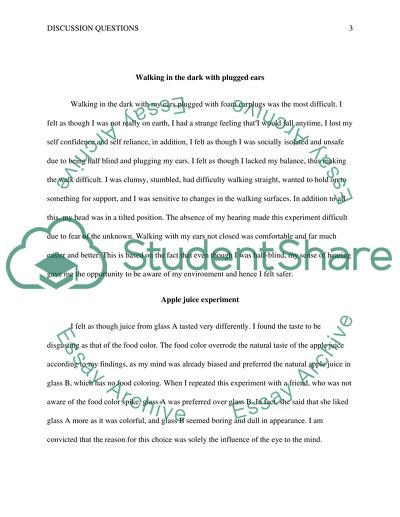 Discussion questions