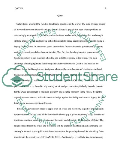 Economic Development of Qatar