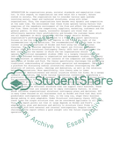 Understanding organisation theory and practice