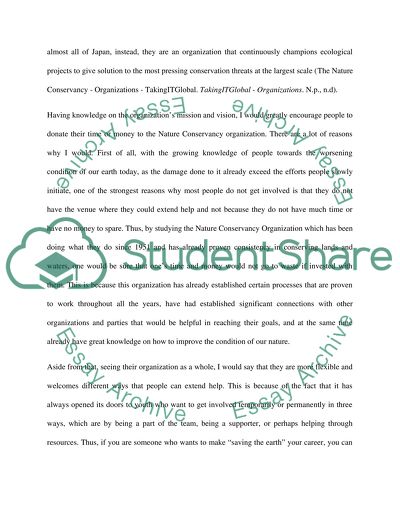 Nature Conservancy Organization