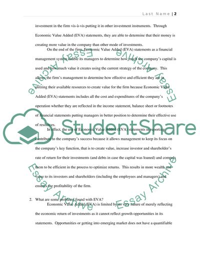 Economic Value Added