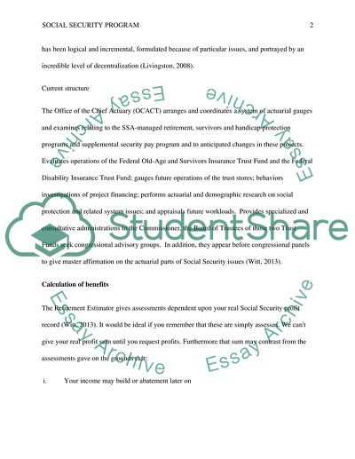 Social Security Program