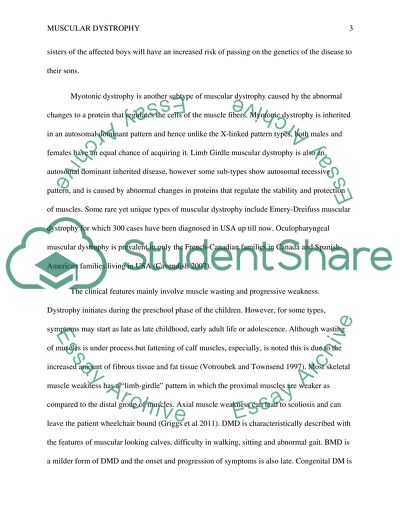 Analysis of Muscular Dystrophy