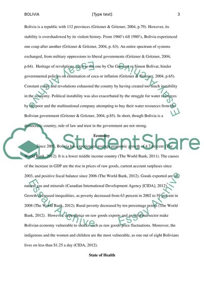 Bolivia - Country with High Mortality Rates