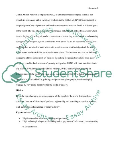 E Market Business Plan