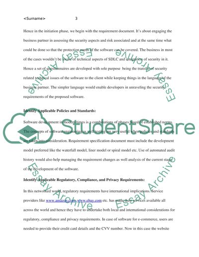 Security in the Software Life Cycle