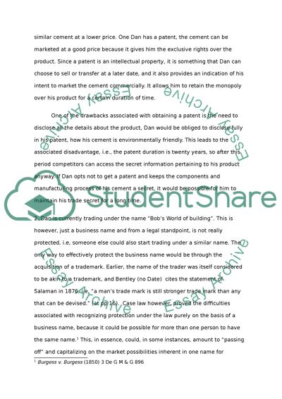 Business Law - Registering and Obtaining a Patent