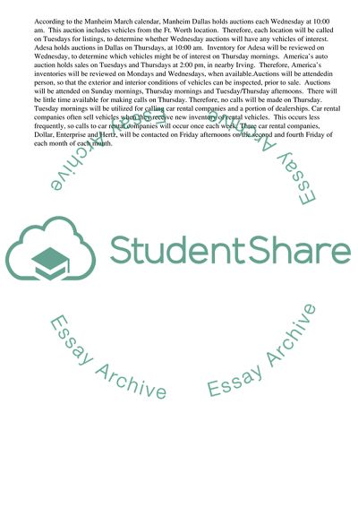 Used Car Acquisition, 180 Day Cycle