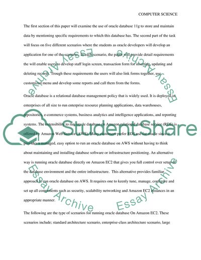 The Use of Oracle Database