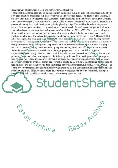 Sales Planning and Operations