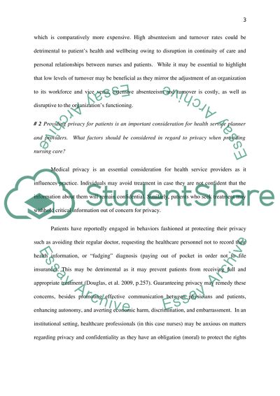 Management in Nursing