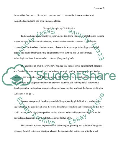 Effects of Globalization on China