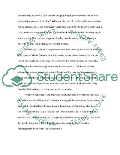 Encouraging Imagination in Children