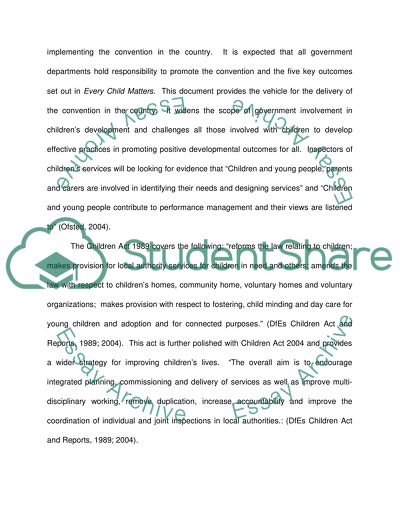 The Sure Start Initiative in Ensuring Childrens Optimal Development