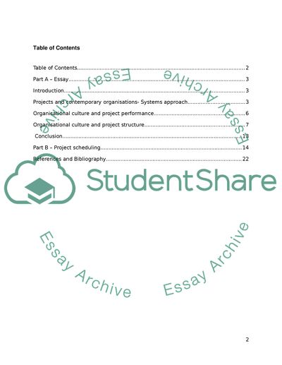 Organisational Culture and Project Performance