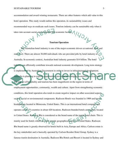 Different Aspects of Sustainable Tourism