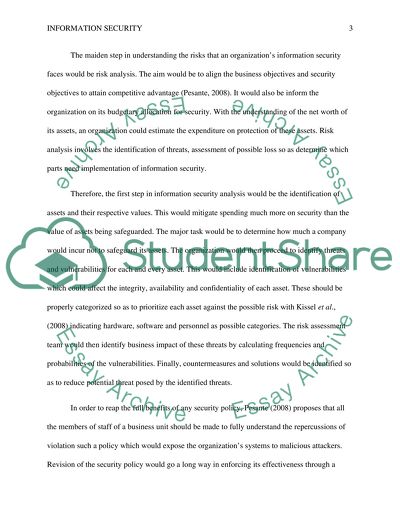 the importance of information security essay