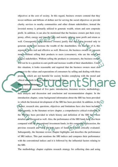 Socially Responsible Investing