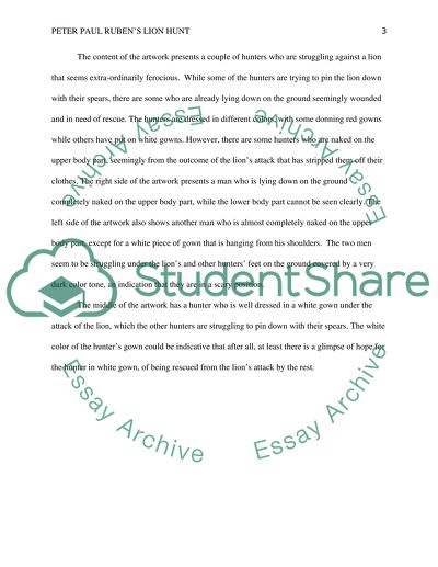 Art Analysis: Peter Paul Rubens Lion Hunt