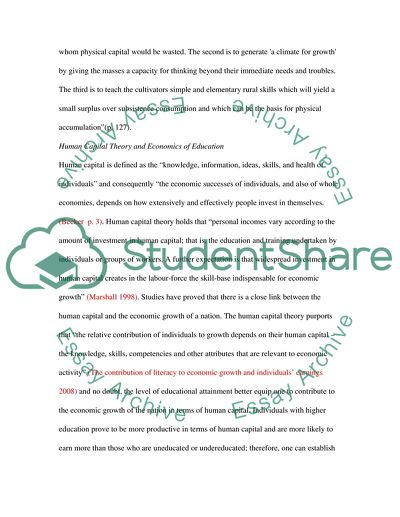 A Close Link Between the Educational Attainment and Earnings of a Nation