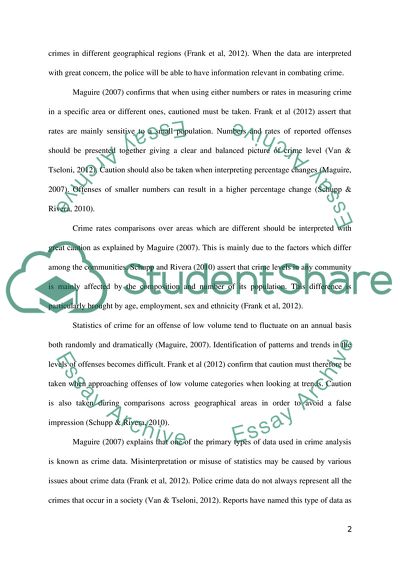 Great Caution with Interpreting Crime Data