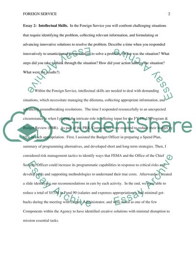 Different Kinds of Skills in Foreign Service