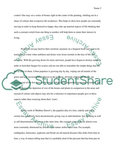 Matthias Duwel`s painting Consumer Consumption