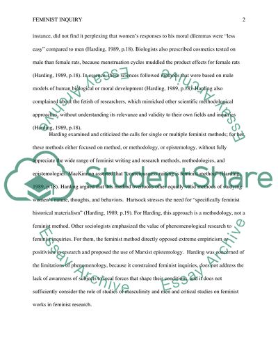 Three Briefs - Feminist Inquiry