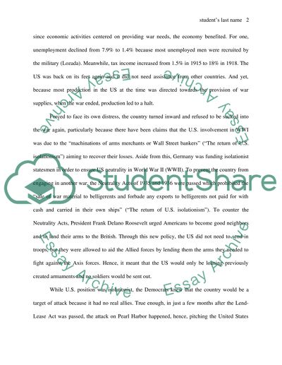 The United States and World War II