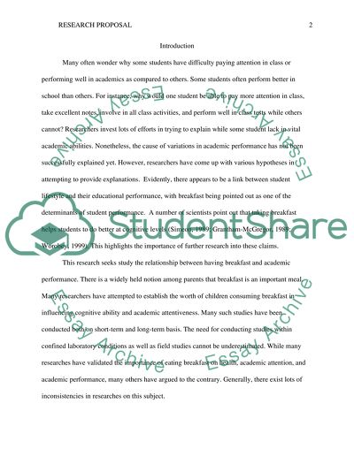 Final research project proposal outline