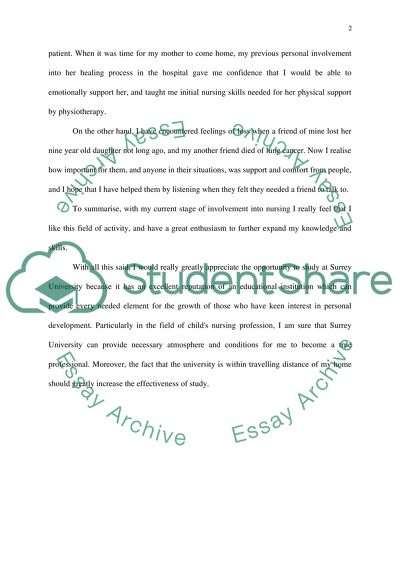 Why I Want to Become Childs Nurse