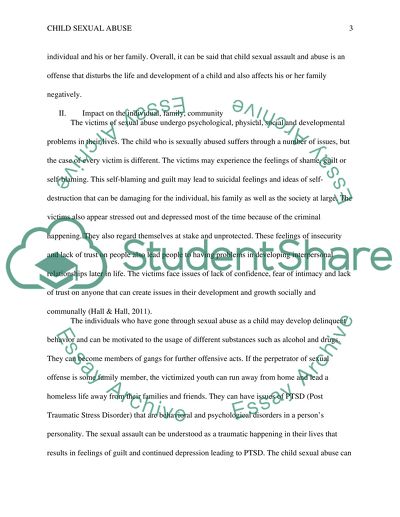 Causality and Primary Symptoms of Child Sexual Abuse