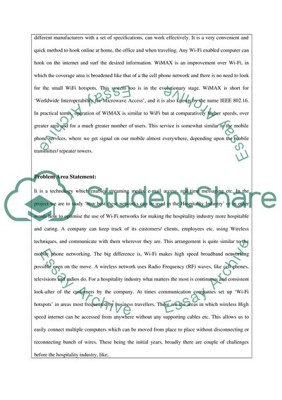 Wi-Fi Implementation in Hospitality Industries