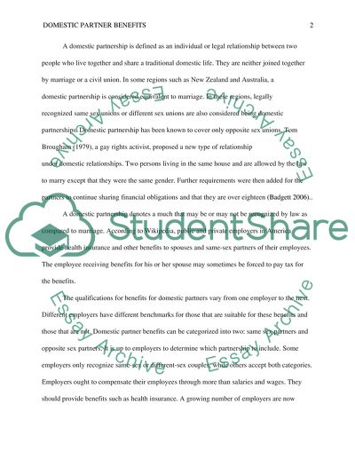 Domestic Partnership