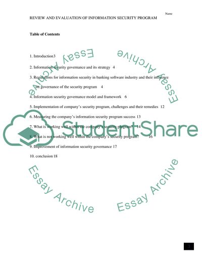 Information Security Program