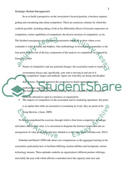 Strategic Marketing Management Issues