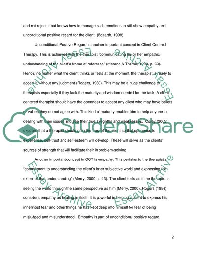 A Reflective Account of Client-Centered Theory