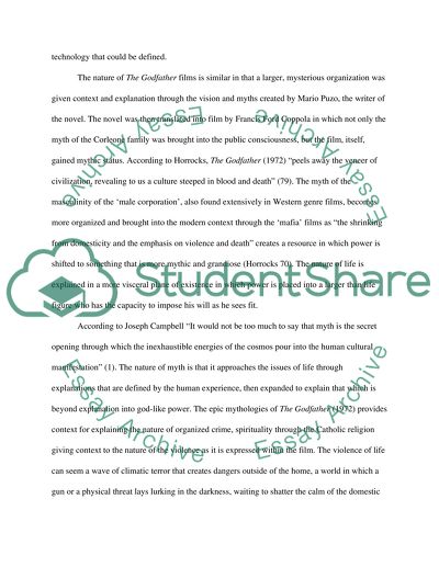 Spirituality: How the belief in God or Gods plays a pivotal role in The Odyssey and The Godfather epics