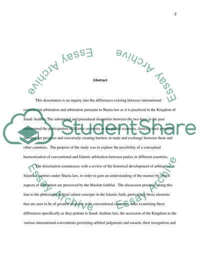 International Commercial Arbitration and Arbitration Pursuant