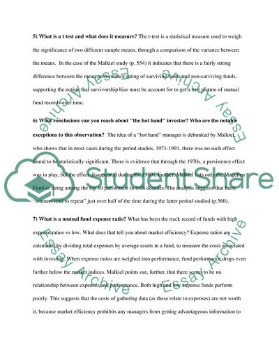 EFFICIENCY OF CAPITAL MARKETS