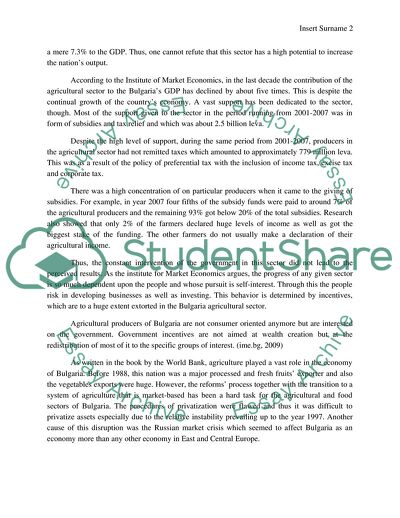 Potential Output of Bulgaria