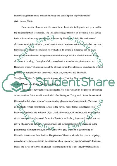 Ongoing Evolution of Electronic Music