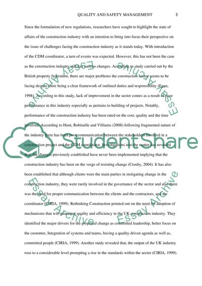 Quality Safety and Management