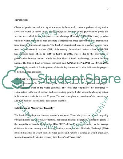 International Trade and Global Change