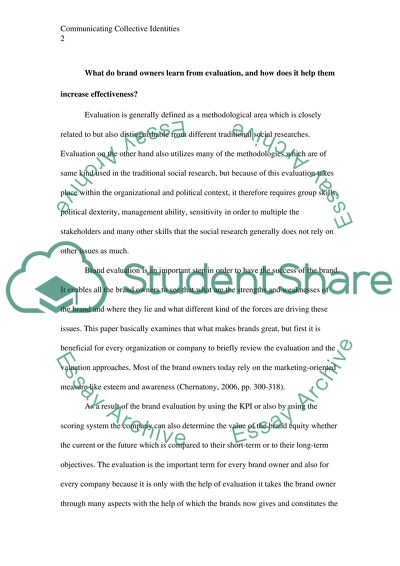 Communicating collective identities (business and marketing)