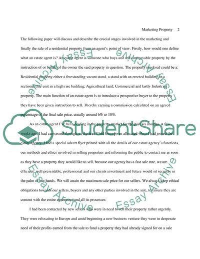 Crucial Stages of Marketing Residential Property