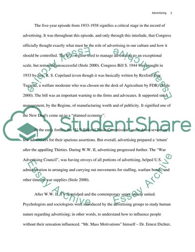 Early Adverting Eras